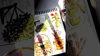 Watercolor colour art 🖌️ multicolors viralvideo aesthetic painting [upl. by Ennoved]