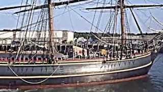 HMS Bounty docking in Gloucester Mass [upl. by Yevoc]