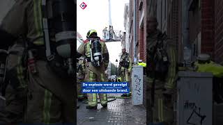 Woningen ontruimd na explosie en brand  shorts [upl. by Katerine]