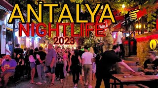 ANTALYA TURKEY NIGHTLIFE 2023 Drinks Prices Restaurants Menus Taxi Prices [upl. by Llemej]