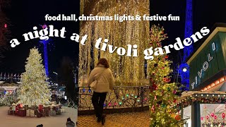 christmas in tivoli gardens🎄tivoli food hall water fountain show festive feeling🥰  mynlife [upl. by Jerroll]