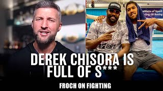 quotDerek Chisora talks ABSOLUTE Squot Carl Froch FIRES BACK amp SLAMS Chisora over Anthony Joshua claim [upl. by Nedroj]