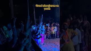 Youth grand nimarjanam 2024 on Telangana bigganesh nimarjan telangana subscribe shorshore e [upl. by Favien163]