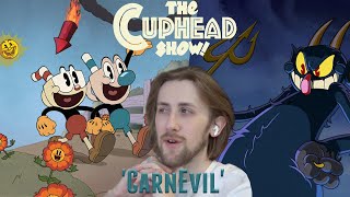 THE ANIMATION  The Cuphead Show Season 1 Episode 1  CarnEvil Reaction [upl. by Aicertap]