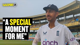 Shoaib Bashir Reflects on First Test Wicket Against India on Debut For England  talkSPORT Cricket [upl. by Fiorenze]