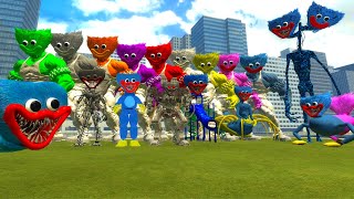 ALL NEW HUGGY WUGGY FROM POPPY PLAYTIME ARE STORMING OUR CITY  GARRYS MOD [upl. by Tsai364]