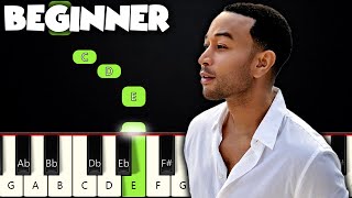 All Of Me  John Legend  BEGINNER PIANO TUTORIAL  SHEET MUSIC by Betacustic [upl. by Wellesley]