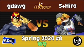 Rowan SSBM Spring 2024 8 gdawg Falcon Vs SHiro Sheik  WQ [upl. by Veronique]