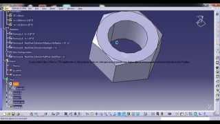 Catia V5 CatalogWBM12 NutDesign tableParametric ModelingPower Copy [upl. by Sesiom]