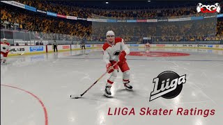 LIIGA Skater Ratings in NHL 25 Glovesavegaming v1 [upl. by Patrizio]