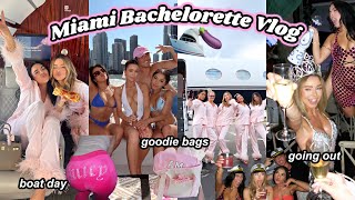 Sierra’s Bachelorette Vlog in MIAMI 🛥🍆💦 Girls Trip Boat Day Goodie Bags amp More [upl. by Brittne]