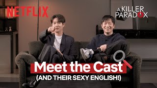 Choi Wooshik and Son Sokku speaking English  A Killer Paradox Shoutout  Netflix ENG SUB [upl. by Akitahs]