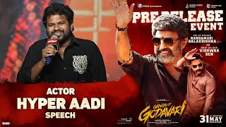 Hyper Aadi Speech  Gangs of Godavari Pre Release Event  NBK  Vishwak Sen  Krishna Chaitanya [upl. by Kenway]