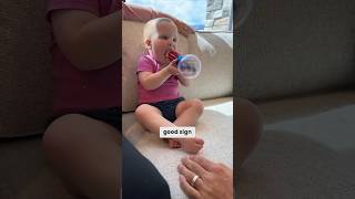 Checking Primitive Reflexes on a 12 Month Old Baby [upl. by Deck]