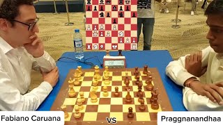 Fabiano Caruana Vs Praggnanandhaa  FIDE World Cup 2023 [upl. by Paik]