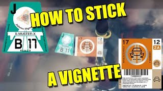 How to Properly Stick a Car Vignette Road Tax Sticker Easy [upl. by Boylan]