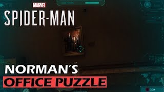 SpiderMan STEP INTO MY PARLOUR KEYCODE LOCATION  Normans Office Puzzle [upl. by Alleunamme628]