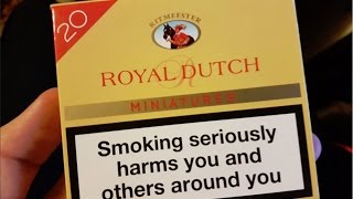 Royal Dutch Mini Cigar Review Yellow [upl. by Yroj]