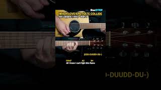 When Love and Hate Collide  Def Leppard 1995 Easy Guitar Chords Tutorial with Lyrics Part 1 [upl. by Granlund]