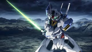 Gundam Aerial vs Guels Dilanza  History of Ad Stella [upl. by Acirt151]