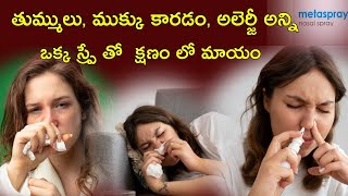 Metaspray nasal spray Benefits  how to use nasal spray  spray for nasal allergies  telugu [upl. by Halfon801]