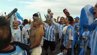 Argentine soccer fans get ready for Copa America match at NRG Stadium in Houston 62116 [upl. by Raab]