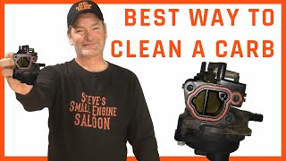 EASIEST WAY To Clean a Plastic Briggs Carburetor [upl. by Yadnil618]