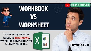 Workbook vs worksheet  What is a workbook  Use of worksheet  Excel tutorials  rajattechgrid [upl. by Adao]