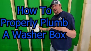 How To Properly Install A Washer Box Plumbing How To [upl. by Namolos]