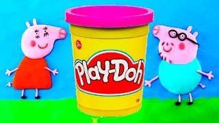 DibusYmas STOP MOTION Play doh Peppa pig playdo video  Vengatoon [upl. by Khudari]