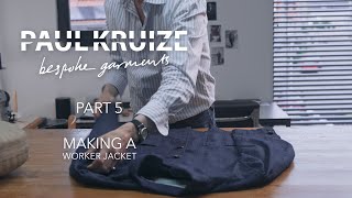 Making a Worker Jacket 1 by 1 Paul Kruize Tailoring Jeans Shirts and other Garments PART 5 [upl. by Ambrosio]