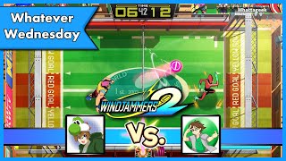 Windjammers 2  Online Multiplayer Yoshiller vs Whattageek Flying Disc Game [upl. by Aiket251]