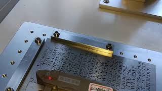 60w Deep engravinglaser engraving depth on brass [upl. by Ocinom]