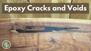 How to Fill Cracks and Voids with Epoxy  Getting a Perfect Epoxy Pour [upl. by Nylatsyrk]