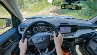 2022 Ford Maverick EcoBoost FX4  POV TestOffroad Drive Binaural Audio [upl. by Proudfoot]