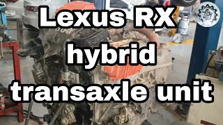 Lexus RX 450 hybrid transaxle removal to repair leakage [upl. by Notserp902]