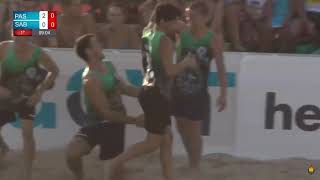 Balonmano Playa  Giro 720º en XX Campeonato de España [upl. by Liddy]