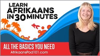 Learn Afrikaans in 30 Minutes  ALL the Basics You Need [upl. by Bili48]