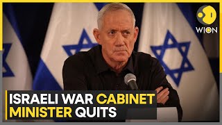 Israel Benny Gantz quits war cabinet accuses Netanyahu of preventing true victory  WION [upl. by Wootten]