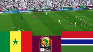 Senegal 3 vs 0 Gambia 2024 CAF Full match  Video game simulation pes 2021 [upl. by Eihcra]