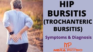 Hip Bursitis Trochanteric Bursitis  Causes Symptoms amp Diagnosis  In Hindi  Mera Physio [upl. by Koorb60]