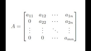 Upper Triangular Matrix Definition and Example [upl. by Wimsatt]