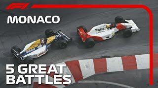 Five Great Battles At The Monaco Grand Prix [upl. by Feldman414]