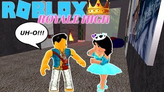 👑PRINCESS JASMINE SNUCK INTO ALADDIN DORM AND CANT BELIEVE WHAT SHE SAW😱🧞‍♂️ ROBLOX ROYALE HIGH [upl. by Kcirdek]