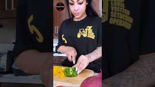 Cooking Royalty Yailin Presents 6ix9ine Exquisite Meal 😋🥘 [upl. by Desdamona]