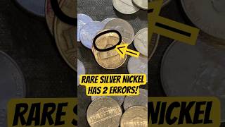 Rare Silver Nickel Has 2 Errors youtubeshorts coin silver [upl. by Shirlee]