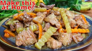 Ang sarap❗ Easy Pork Recipe idea💯✅ How to Make Delicious Pork Guisado Best Pork Guisado Method [upl. by Buyers]