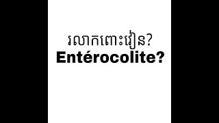 រលាកពោះវៀន entérocolite [upl. by Vanni]