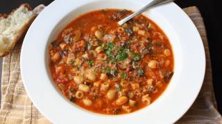 Minestrone Soup Recipe  Italian Vegetable and Pasta Soup [upl. by Diva]