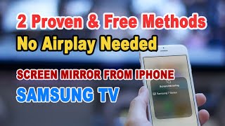 How to Screen Mirroring iPhone to Samsung TV Without AirPlay [upl. by Agripina]